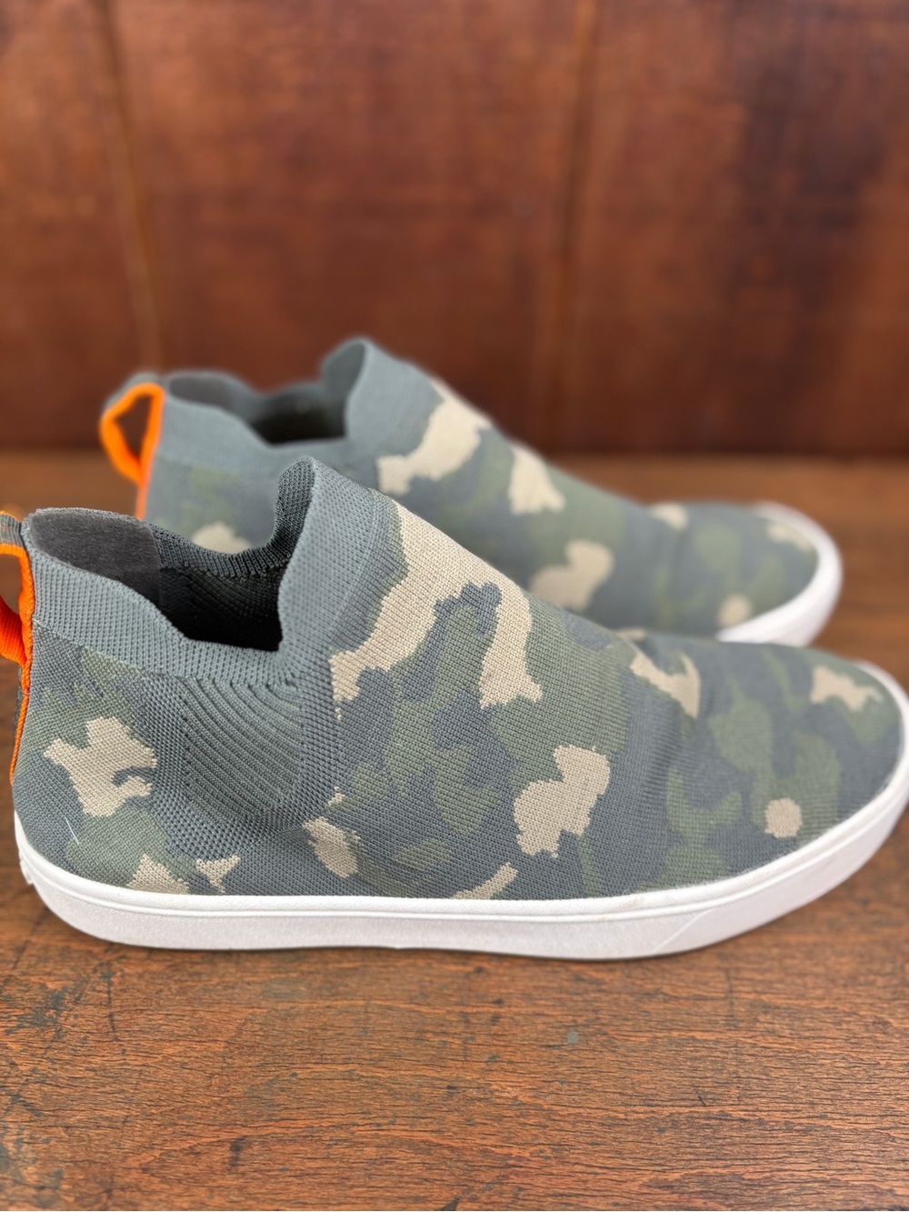 L.L. Bean Camouflage Slip-On Sneakers - Green Camo